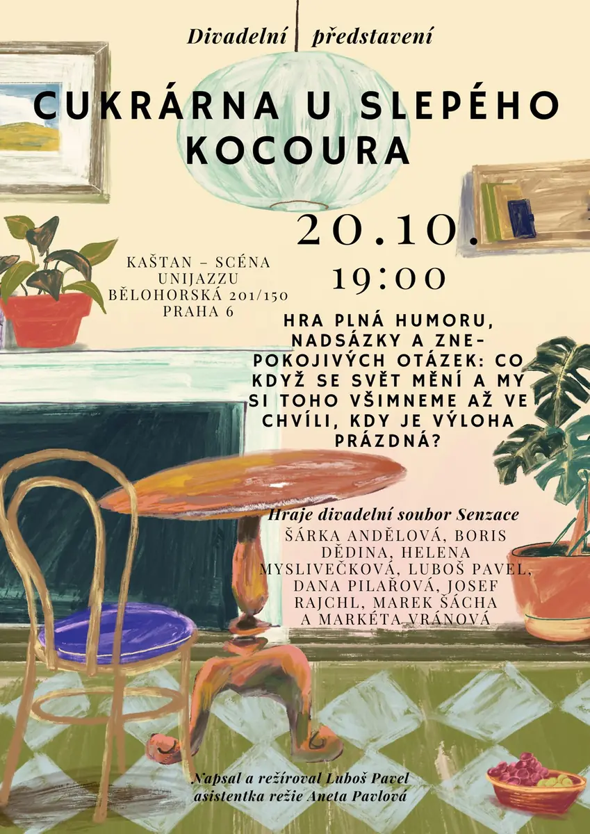Senzace Theatre: "The Pastry Shop of the Blind Cat" — Kaštan - Scéna Unijazzu, Prague