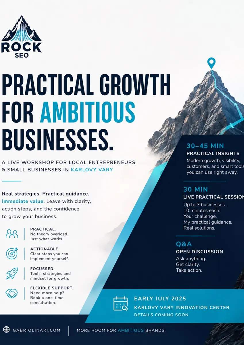 Modern Business Growth in 2026: Visibility, Trust and AI — Kulturní a kreativní centrum VARY&TE, Karlovy Vary