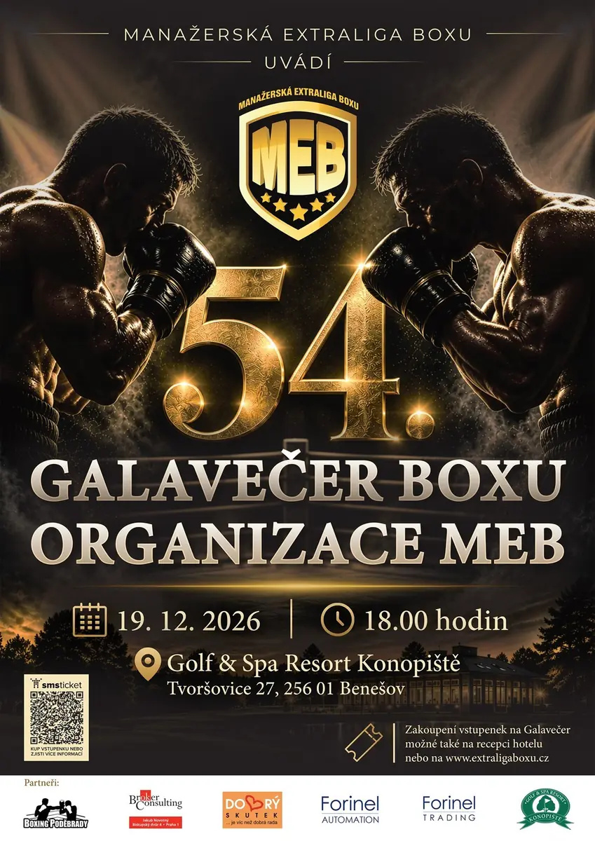 54-й гала-вечір боксу організації МЕБ — GOLF & SPA RESORT KONOPIŠTĚ, Бенешов