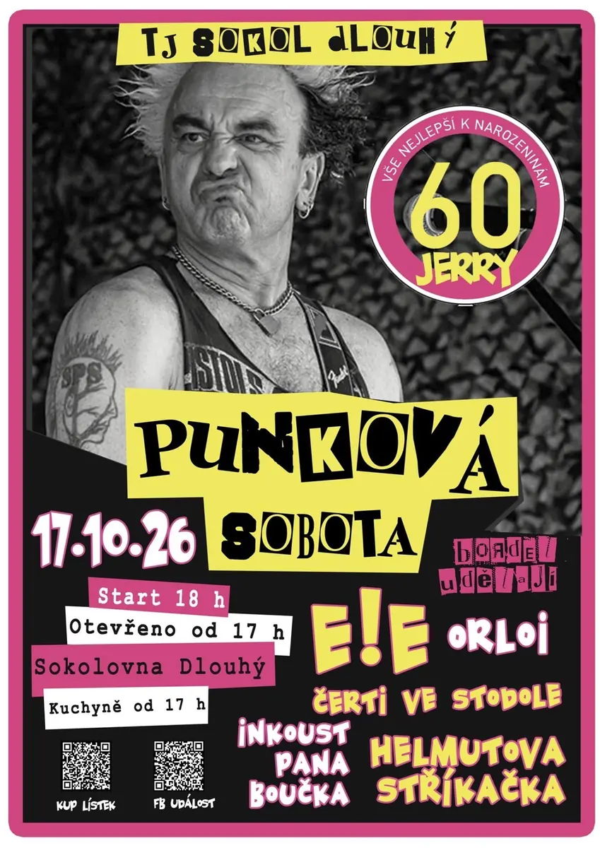 Punková sobota 2026 — Sokolovna Dlouhý, Záhoří
