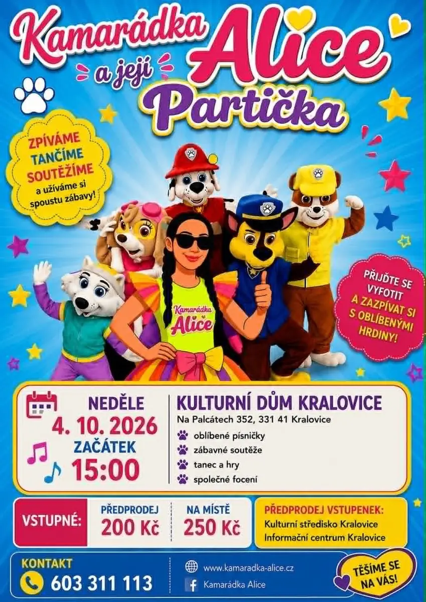 Kamarádka Alice a její partička — Kulturní dům, Kralovice
