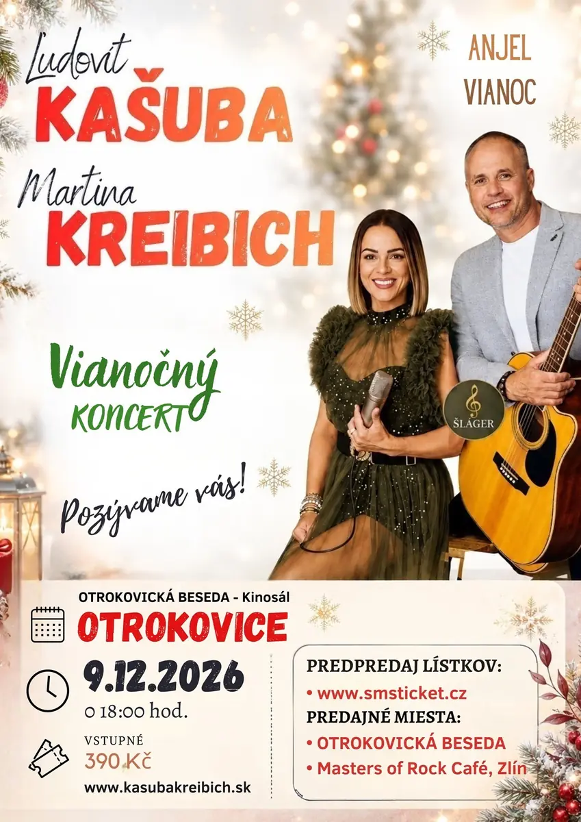 Koncert Ľudovít Kašuba a Martina Kreibich OTROKOVICE — Kinosál, Otrokovice