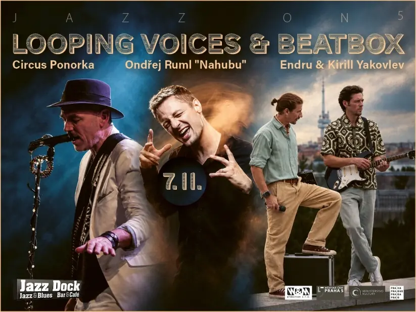 Looping Voices & Beatbox Ondřej Ruml – "Nahubu" Endru & Kirill Yakovlev Circus Ponorka — Jazz Dock, Praha
