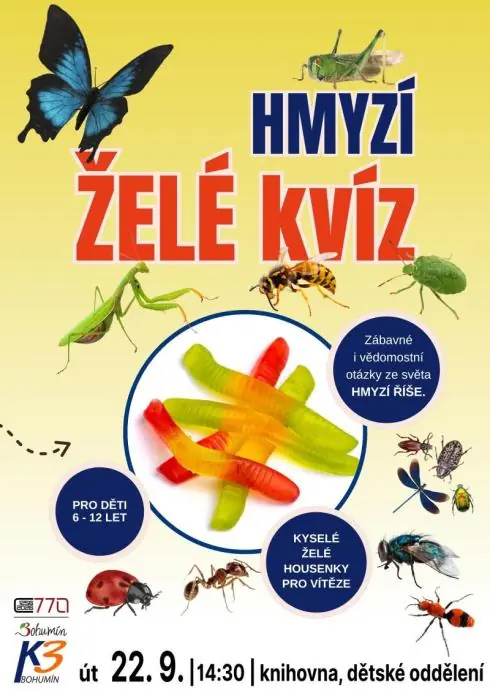 Hmyzí želé kvíz — K3 Bohumín - Kino, Bohumín