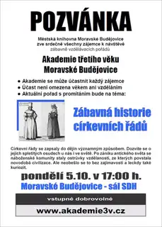 Zábavná historie církevních řádů