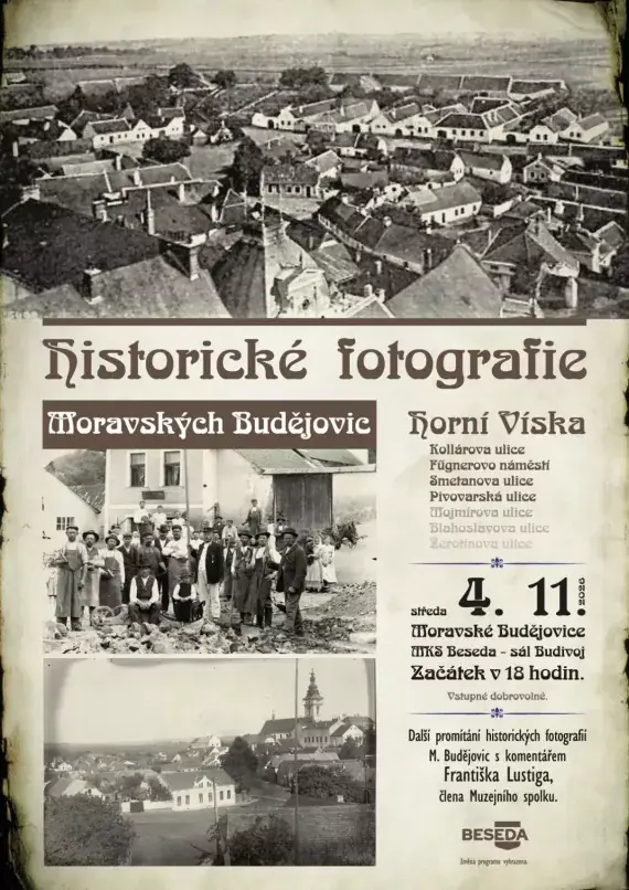 Historische Fotografien — MKS Beseda, Großer Saal, Moravské Budějovice
