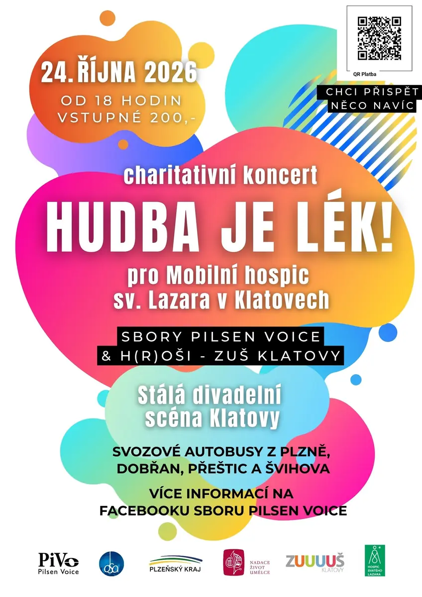 HUDBA JE LÉK! - Charitativní koncert pro Mobilní hospic sv. Lazara v Klatovech — Divadlo, Klatovy