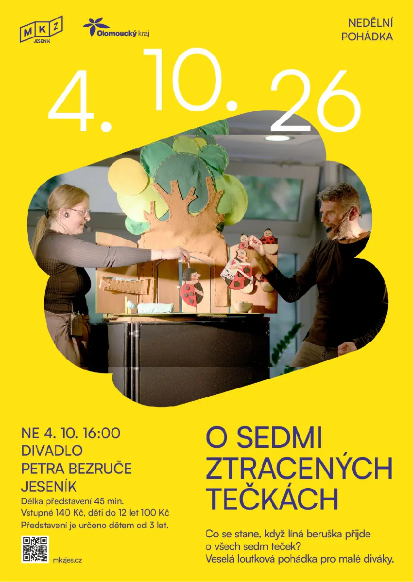 O SEDMI ZTRACENÝCH TEČKÁCH | NEDĚLNÍ POHÁDKA — Divadlo P. Bezruče, Jeseník