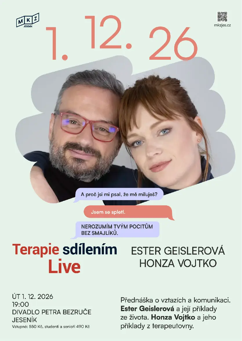 Terapie sdílením LIVE — Divadlo P. Bezruče, Jeseník
