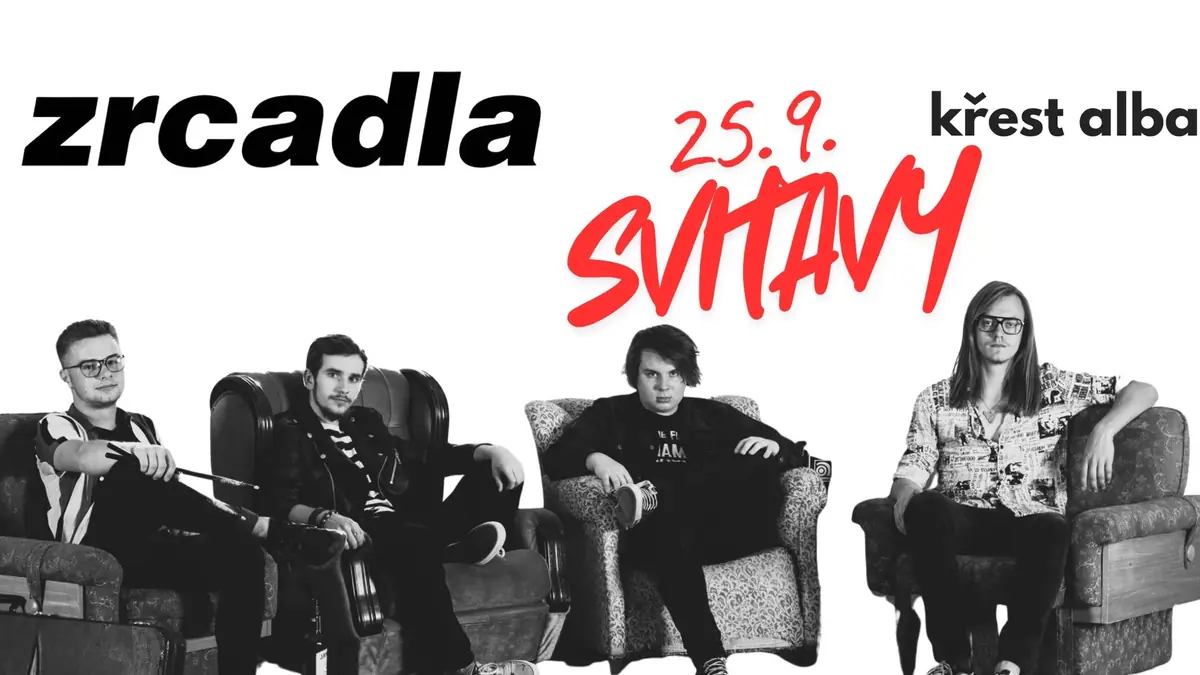 Zrcadla křest alba + Slum + Peladores — Alternativní klub Tyjátr, Svitavy