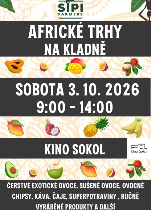 Africké trhy — Kino Sokol, Kladno