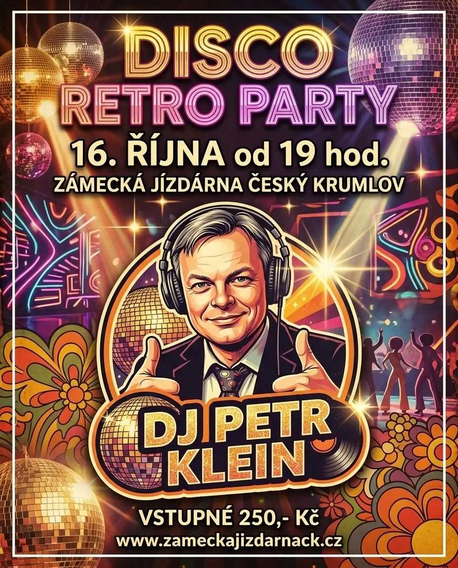 Retro Disco Party in Český Krumlov! — Castle Riding Hall, Český Krumlov