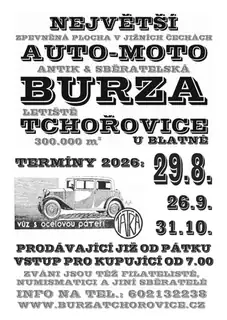 Burza Tchořovice 26.9.2026