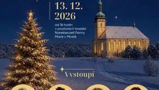 Adventní koncert v kostele Nanebevzetí Panny Marie v Mostě pořádá agentura OLIVE ART