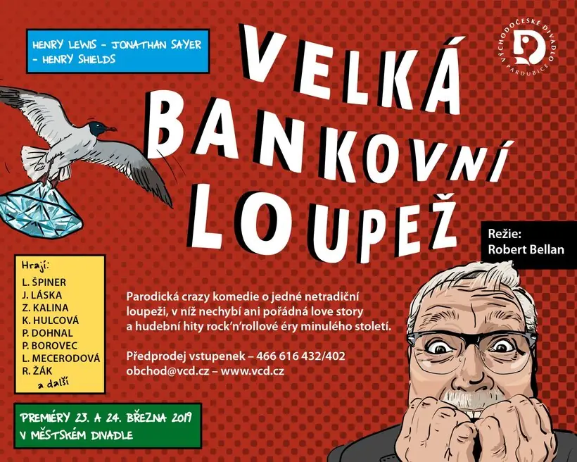 Velká bankovní loupež — Turistické informační centrum Pardubice, Pardubice
