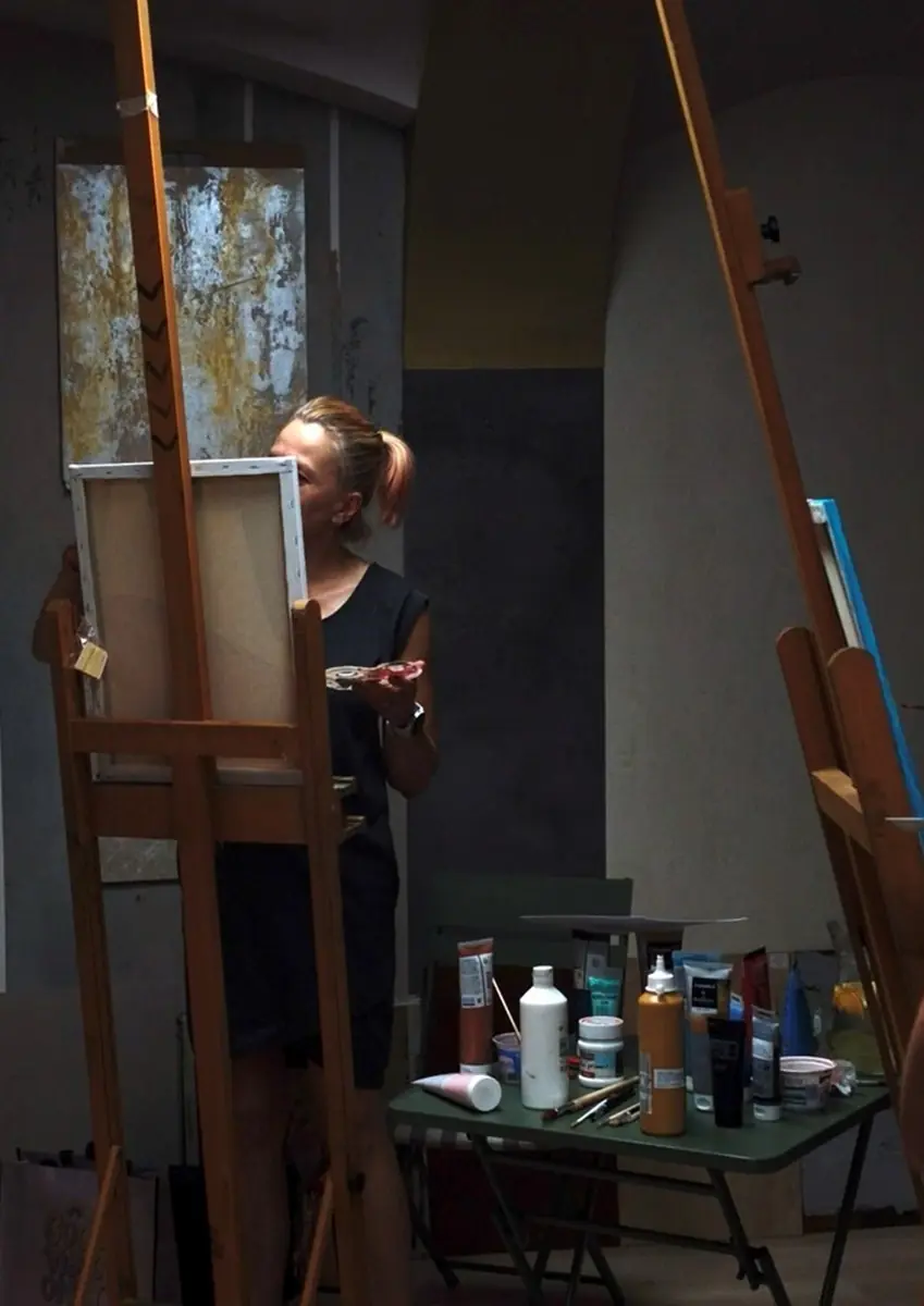 Kurz akvarelu — Novacolor Art Cafe, Teplice