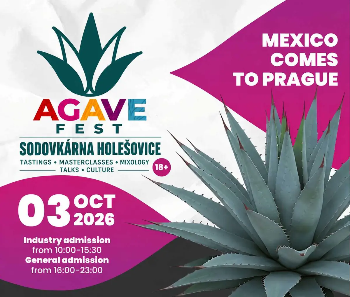 Agave Fest 2026 — Sodovkárna Holešovice, Holešovice