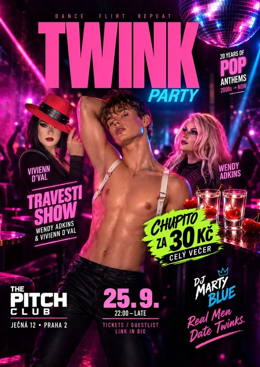 Twink Party — The Pitch Club, Praha