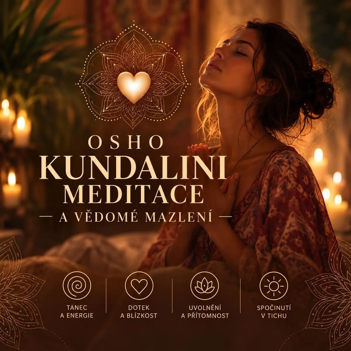 Meditace mazlení - Téma: Osho Kundalini Meditace — Centrum Světla, Praha