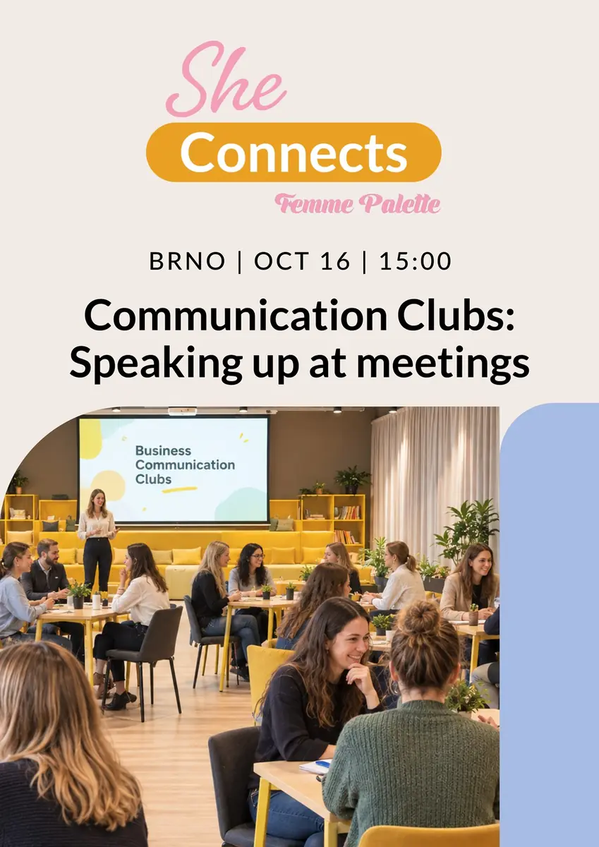 Communication Clubs: Speaking up at meetings — Clubco Brno Vlněna, Brno