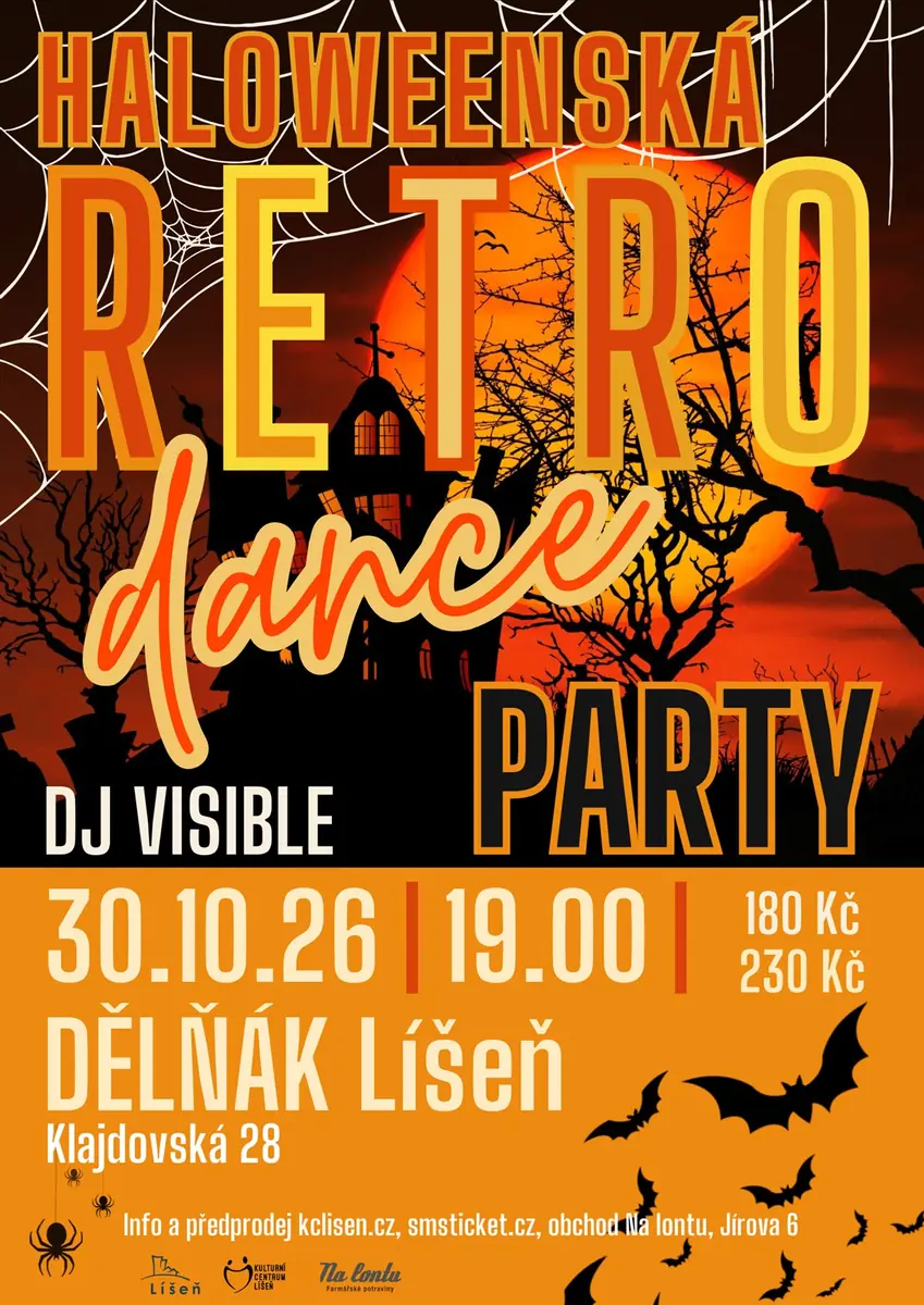 Halloweenská  Retro Dance Party — Dělňák Líšeň, Brno