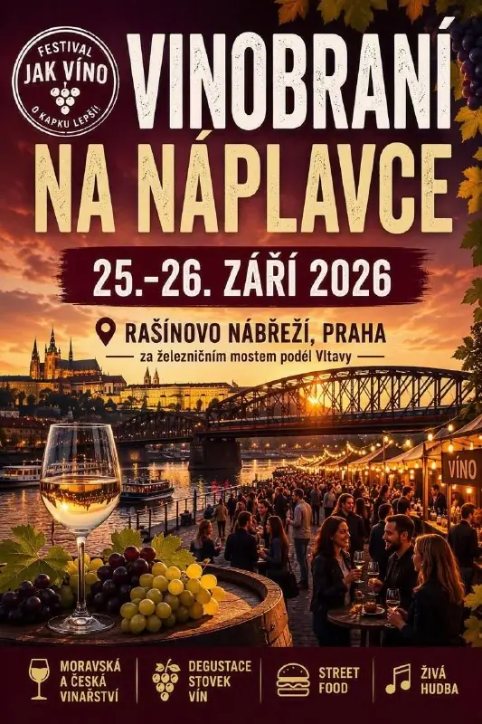 Festival jak víno — Rašínovo nábřeží, Praha