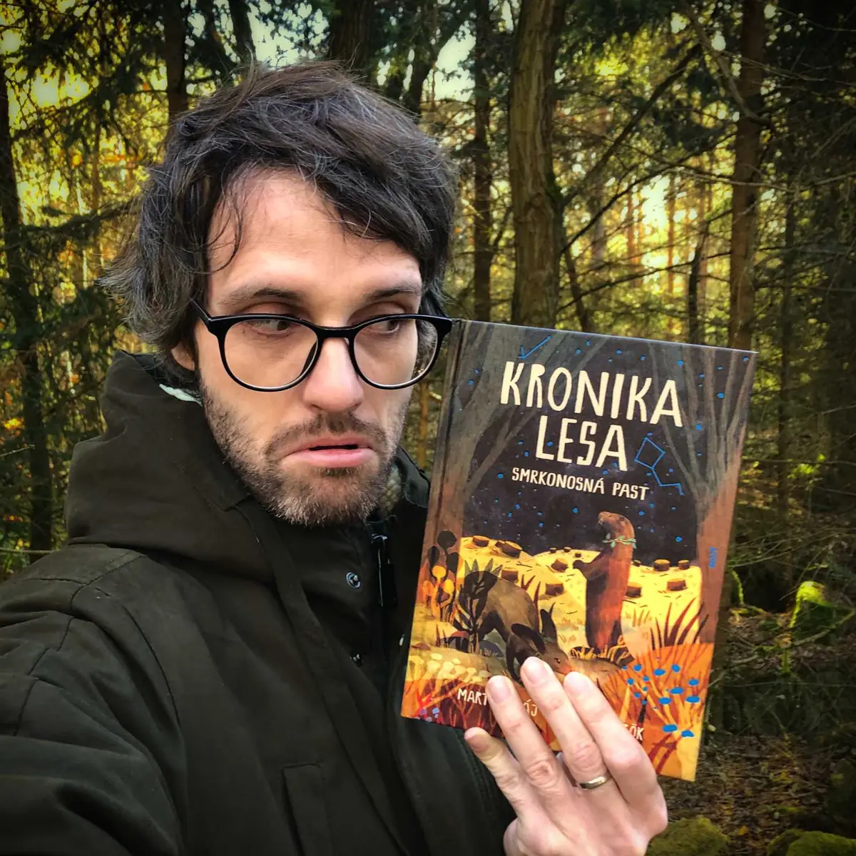 Autorské čtení Martina Máje ke knize Kronika lesa: Smrkonosná past — Městská knihovna Blansko, Blansko