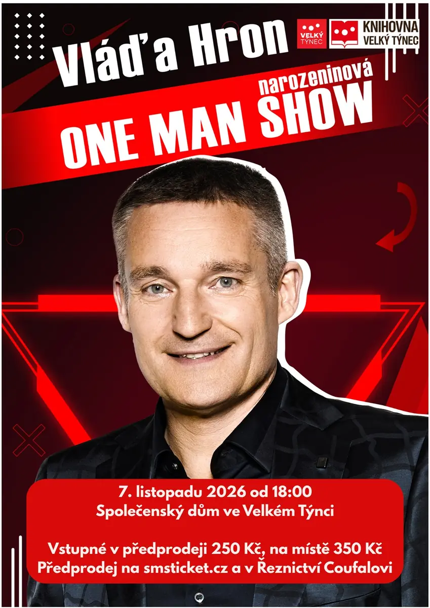 Vláďa Hron, One man Show — Společenský dům, Velký Týnec