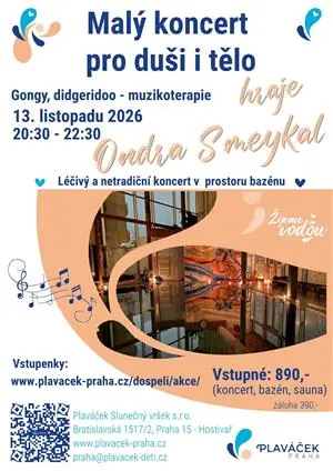 Malý koncert pro duši i tělo – Ondra Smeykal — Plaváček Slunečný vršek, Bratislavská 1517/2, Praha 15 – Hostivař, Praha