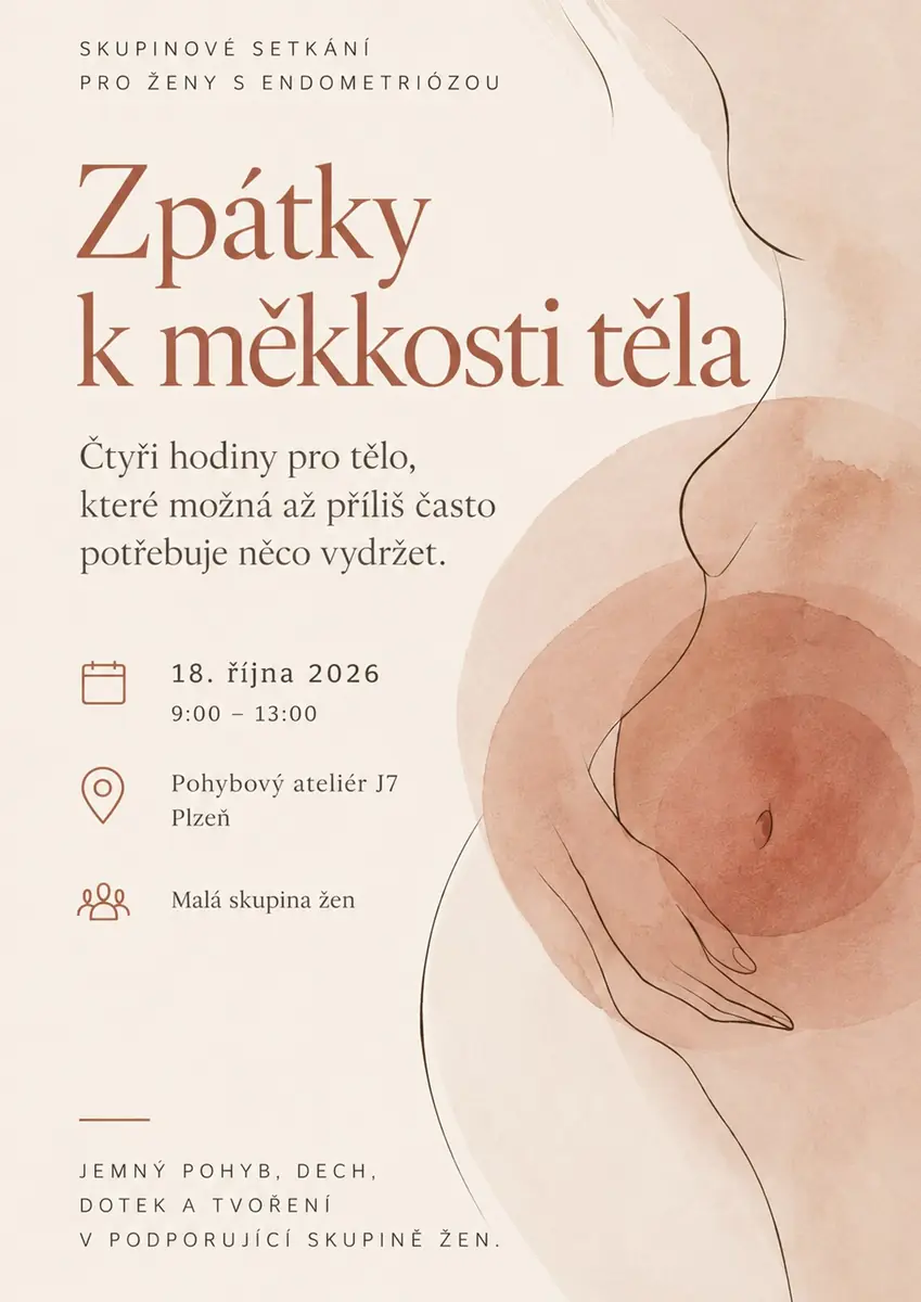 Skupinové setkání pro ženy s endometriózou — Pohybový ateliér J7, Plzeň