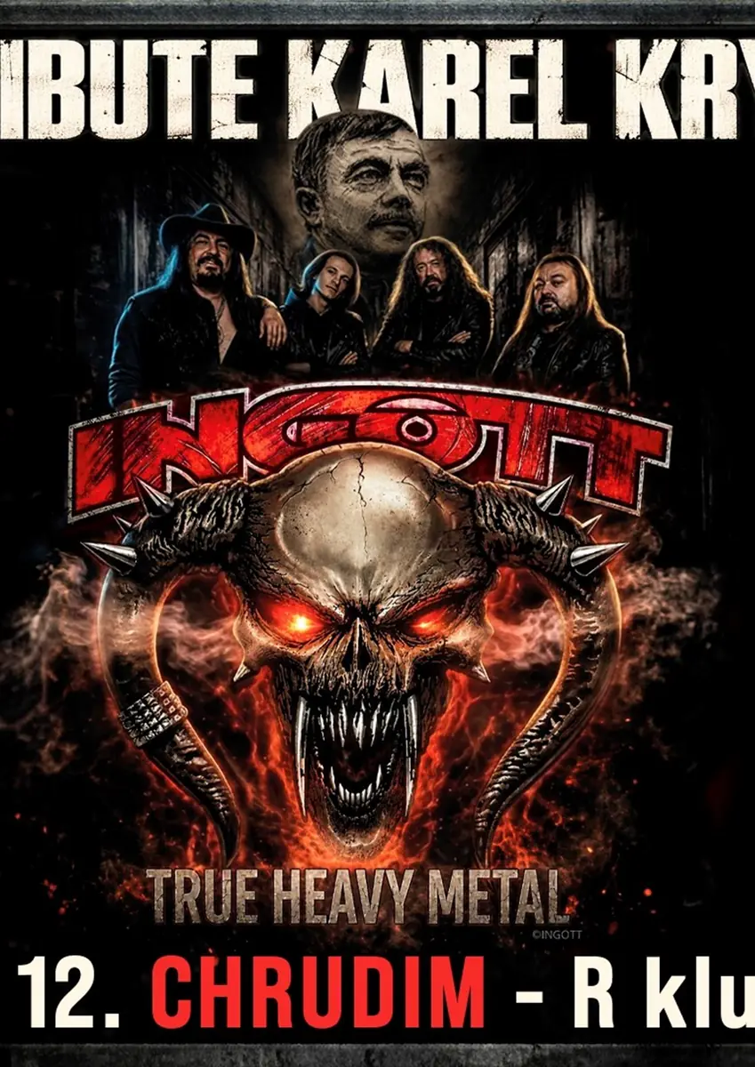 INGOTT: Metalová pocta Karlu Krylovi – Live! — R Klub, Chrudim