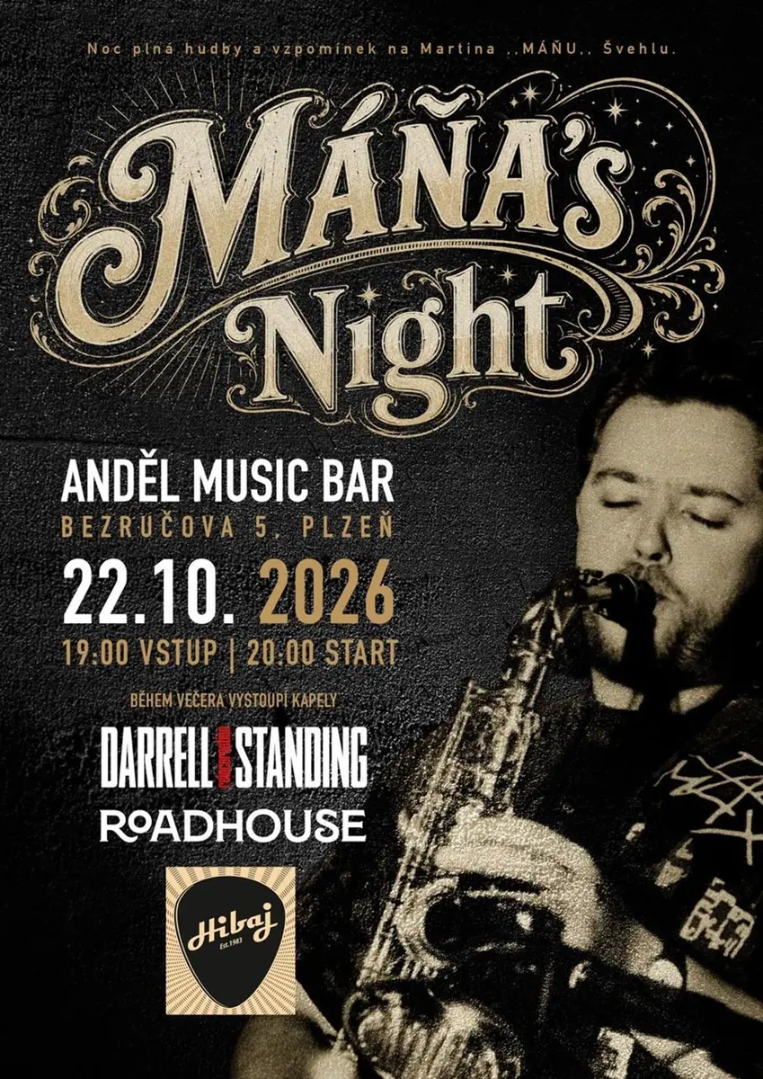 Máňa's Night — Anděl Music Bar, Plzeň