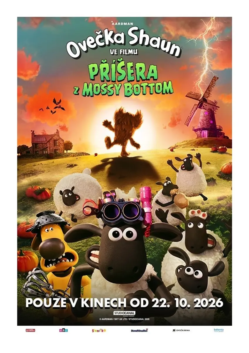Ovečka Shaun ve filmu Příšera z Mossy Bottom — Kino Měnín, Měnín