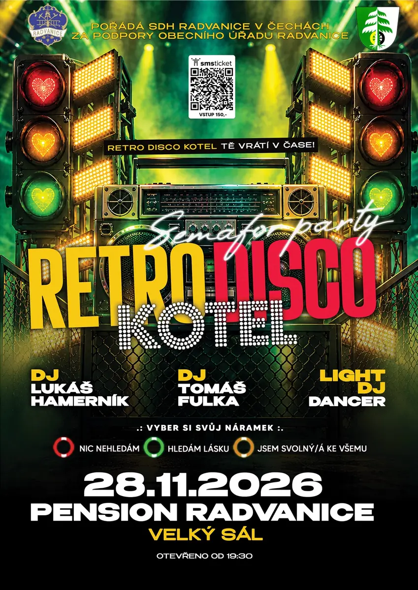 RETRO DISCO KOTEL Radvanice 2026 — Pension Radvance, Radvanice