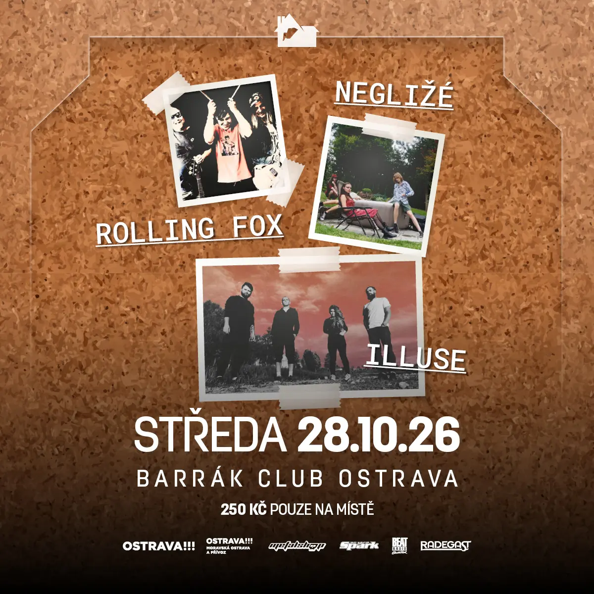 NEGLIŽÉ, ILLUSE (SK), ROLLING FOX — Barrák, Ostrava