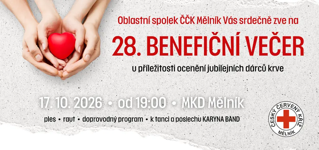 28. Benefiční večer Českého červeného kříže Mělník — Masarykův kulturní dům, Mělník