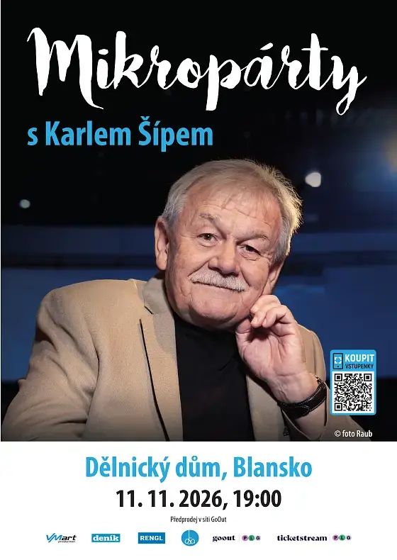 Mikropárty s Karlem Šípem — Dělnický dům, Blansko