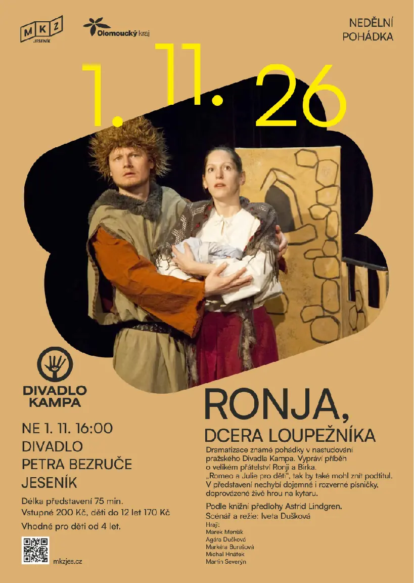 Ronja, Daughter of the Robber | SUNDAY FAIRY TALE — Divadlo P. Bezruče, Jeseník