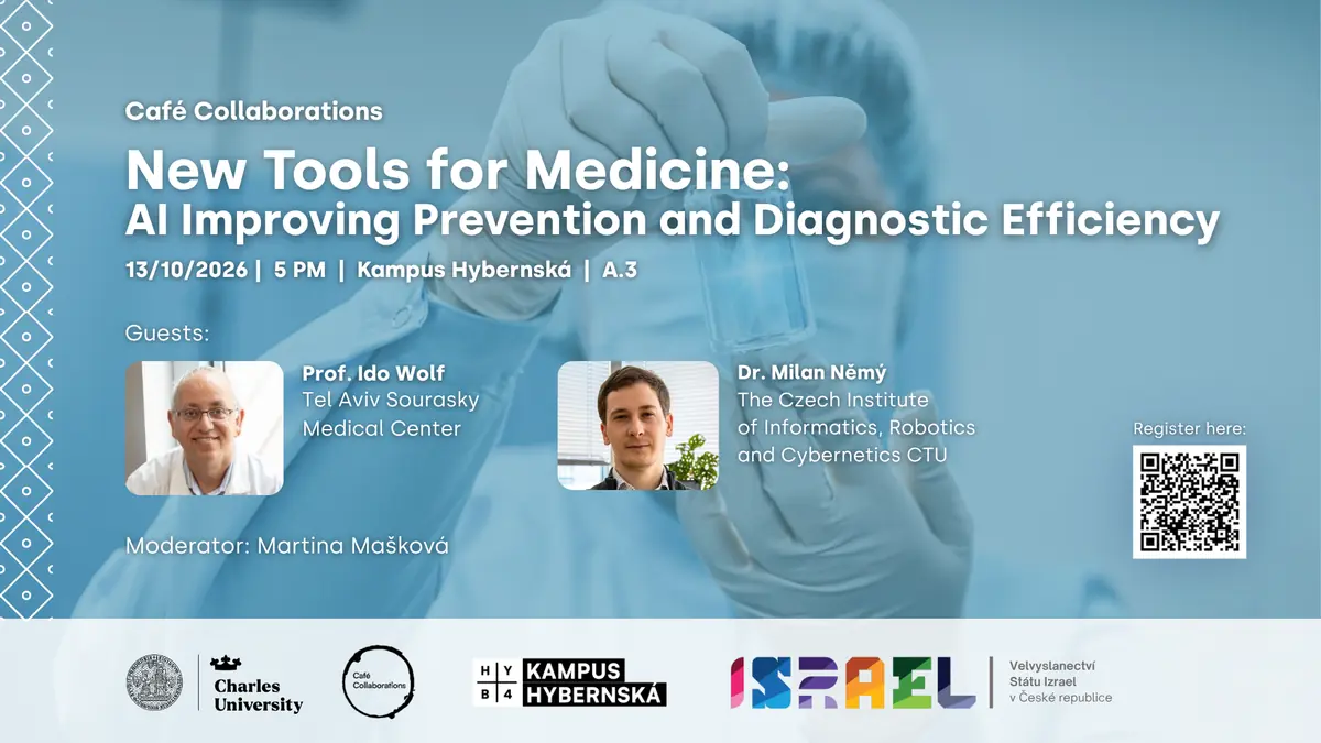 Café Collaborations | New Tools for Medicine: AI Improving Prevention and Diagnostic Efficiency — Kampus Hybernská, Prague