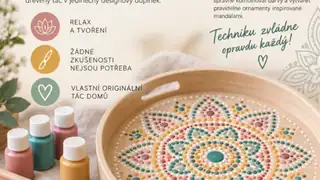 Kreativní ateliér - Dot painting na tác