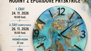 Kreativní workshop - Hodiny z epoxidové pryskyřice