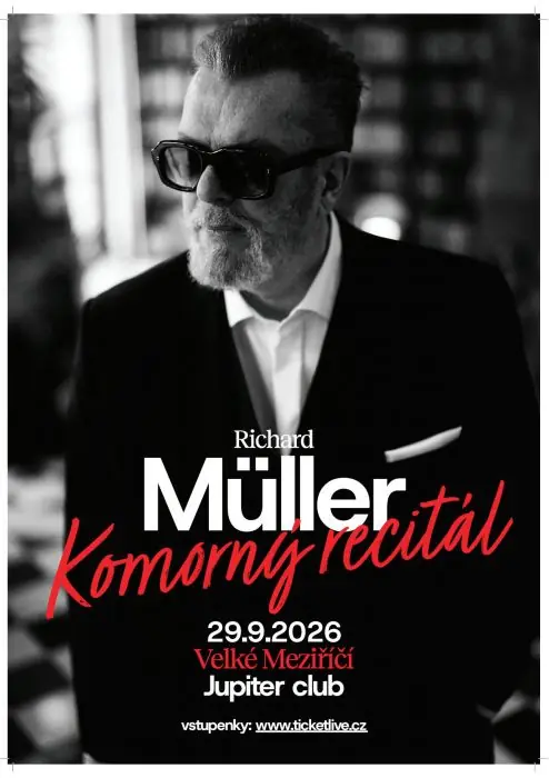 RICHARD MÜLLER - komorní recitál - pronájem — Jupiter klub, Velké Meziříčí