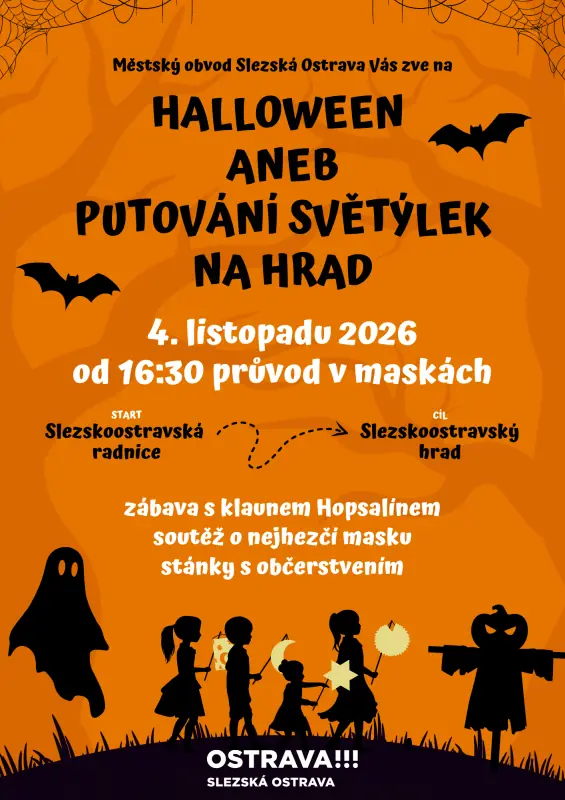 Halloween aneb putování světýlek na hrad — SLEZSKOOSTRAVSKÝ HRAD, Ostrava