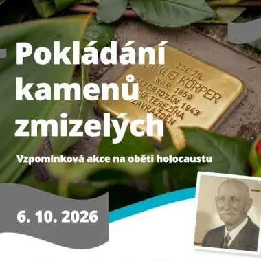 Pokládání kamenů zmizelých - Stolpersteine — Regionální muzeum Mělník, p. o., Mělník