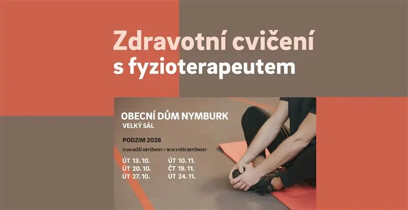 Zdravotní cvičení s fyzioterapeutem — Obecní dům Kokos, Nymburk