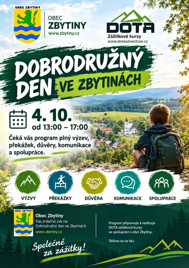 Dobrodružný den ve Zbytinách — Zbytiny, okres Prachatice, Zbytiny