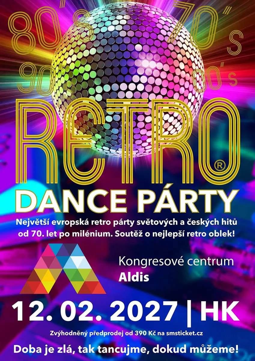 Retro Dance Párty — Parkoviště KC ALDIS, Hradec Králové