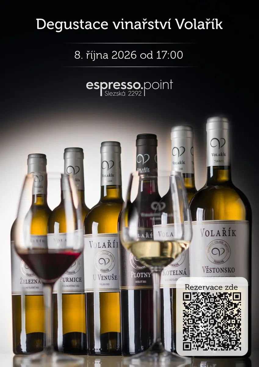 Degustace vín z Vinařství Volařík — espresso.point, Praha