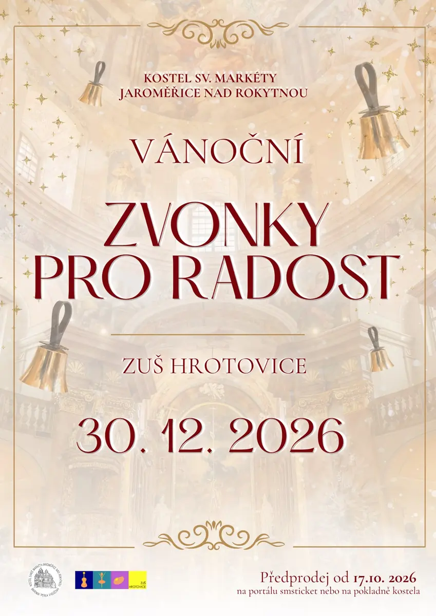 Christmas Bells for Joy - Hrotovice Music School, 19:00 — Church of St. Margaret, Jaroměřice nad Rokytnou