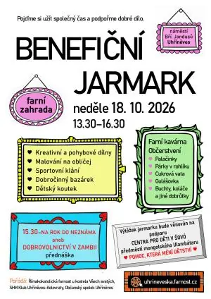 Benefiční jarmark — Fara - zrcadlový sál (vchod přes dvůr), Praha